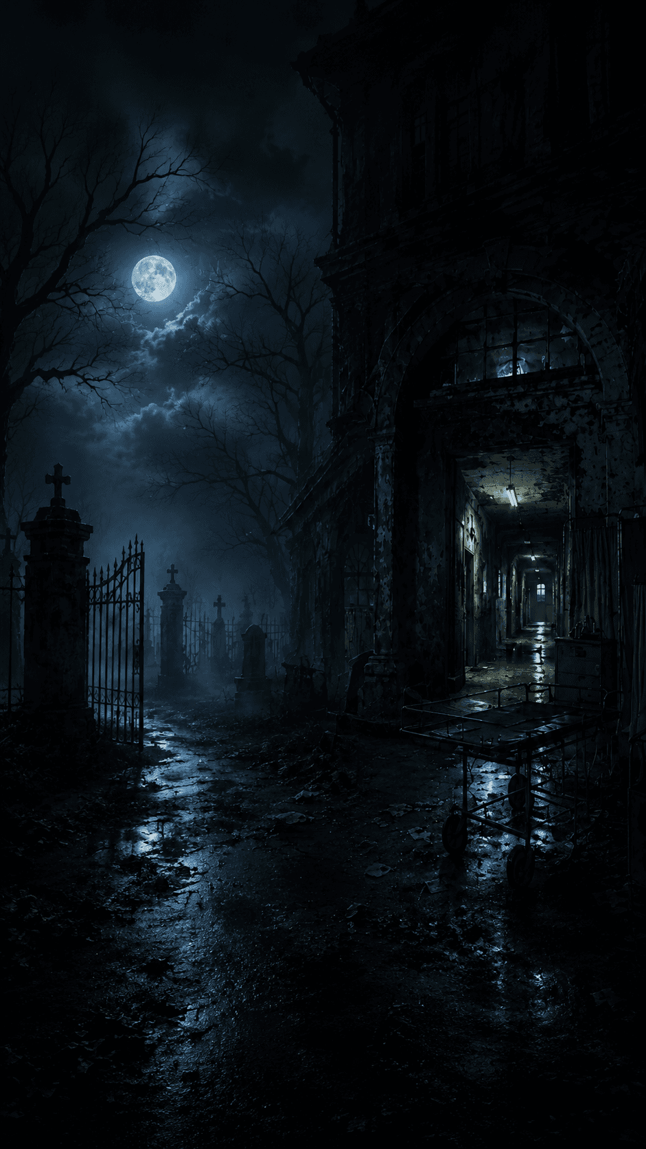 Mobile horror house background for Antalya korku evi